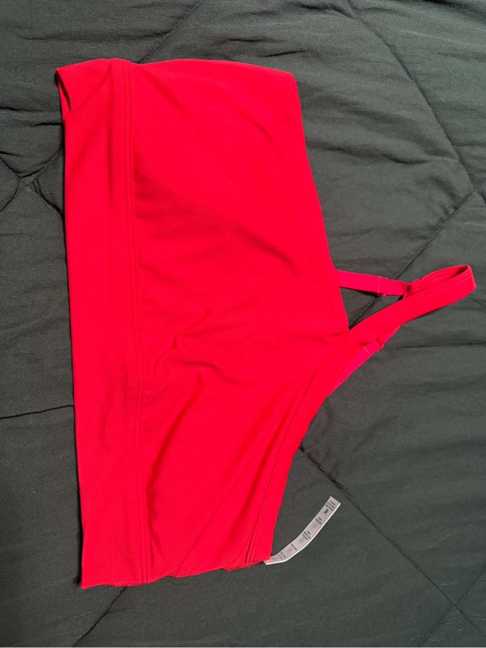 PINK Victoria's Secret Red Seamless one shoulder Strap  Sports Bra